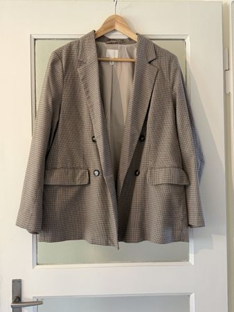 Oversized Blazer kariert von H&M, Grösse M