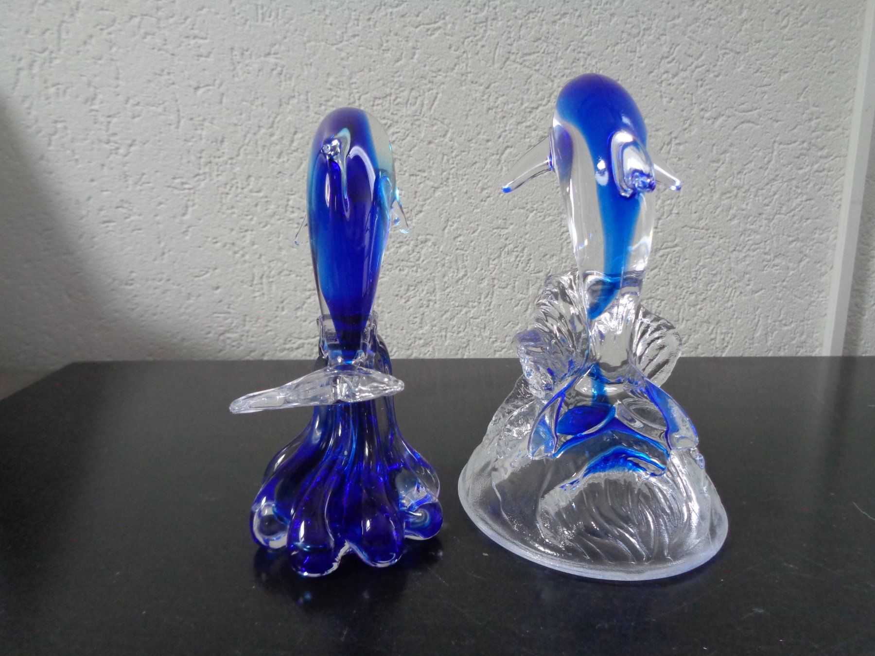 Figuren: Delfin aus Kristall Glas (2 Stk.) – Gebraucht aus Langenbruck von Gumsi 2