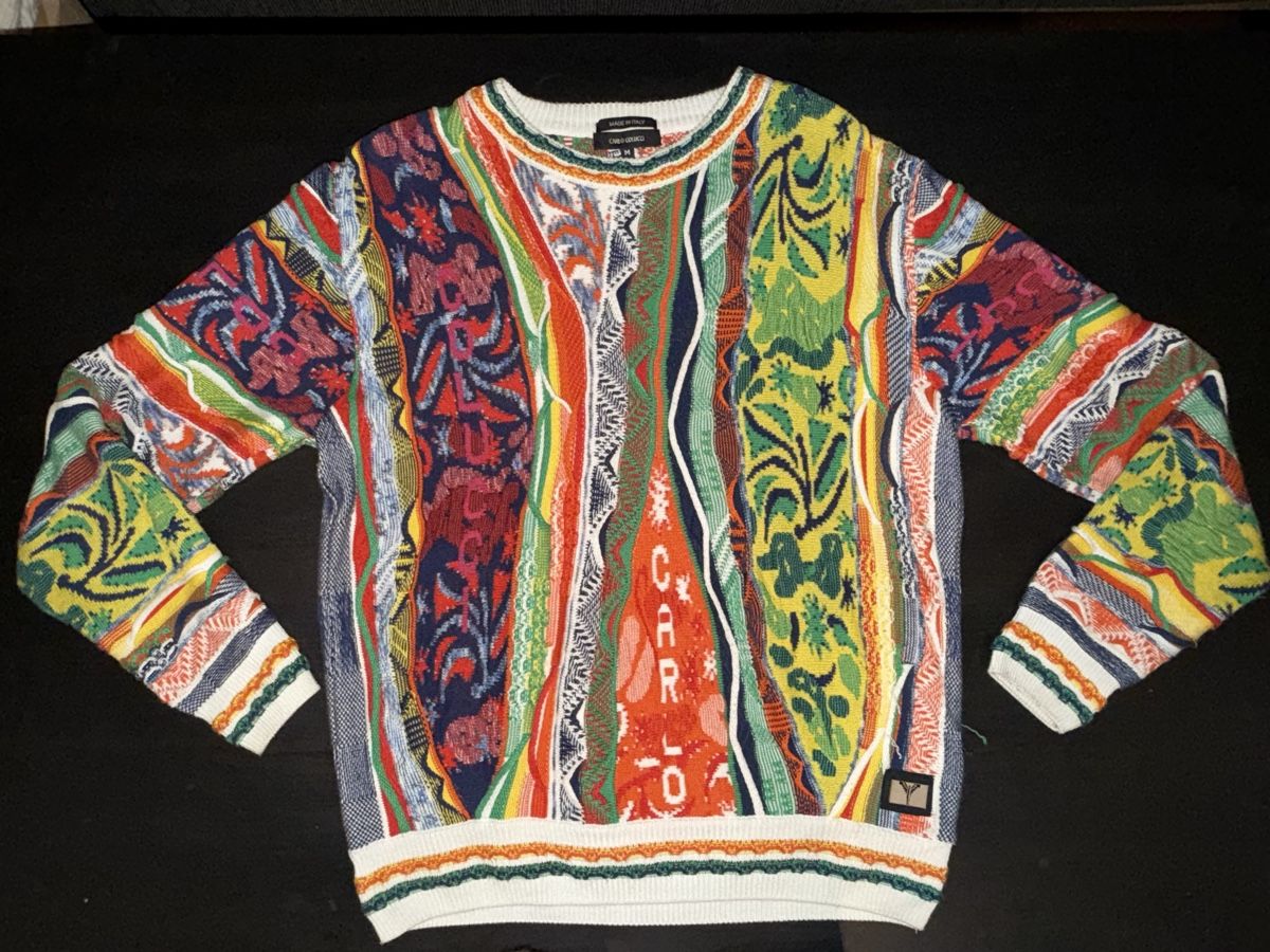 Carlo Colucci Maglioni & Felpe: Carlo Colucci Pullover, bunter Strickpullover, Gr. M – Usato da Langenthal venduto da Fernando1999