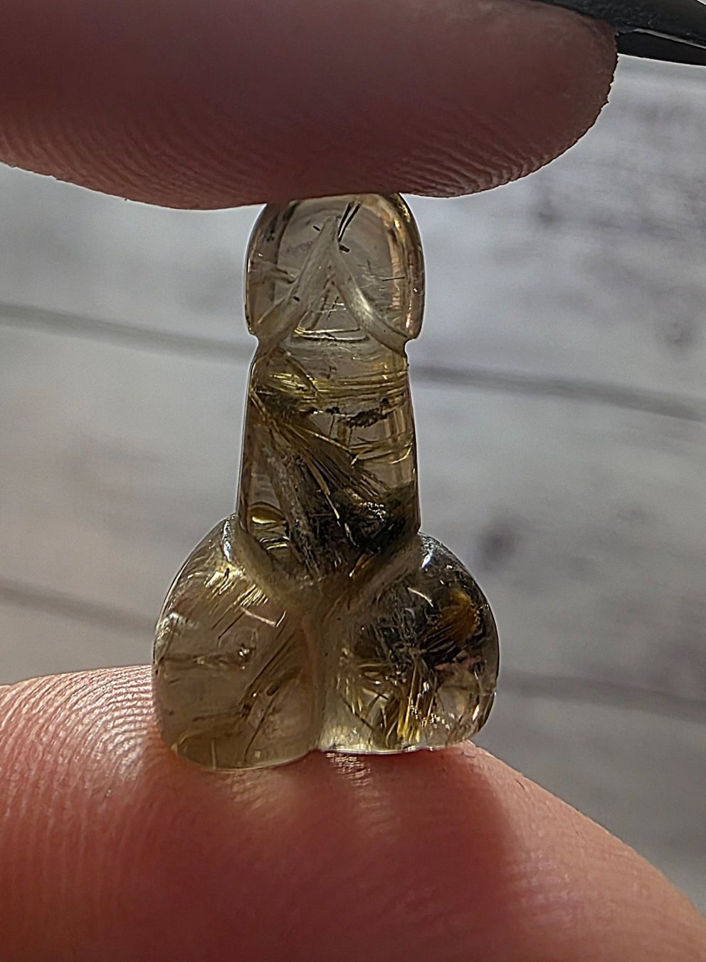 Minerali & Pietre curative: 2 Goldrutil Mini Phallus – Nuovo (secondo la descrizione) da Matzingen venduto da Shay_Crystalz 1