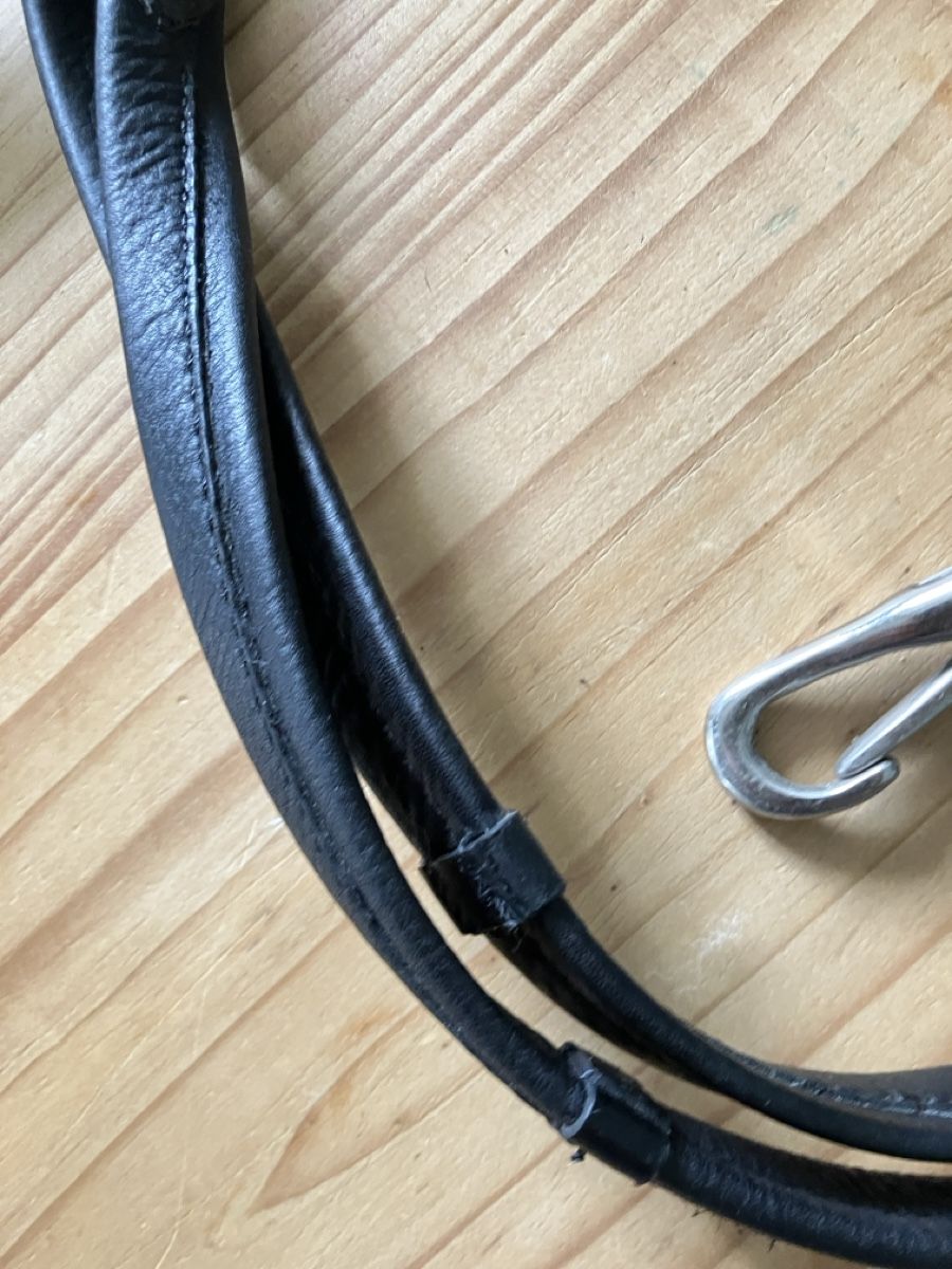 Zaumzeug & Halfter: Lederzügel schwarz mit Clips – Gebraucht aus Gränichen von  4