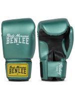 BENLEE Boxhandschuhe aus Kunstleder - Metallic Grün & Weiss