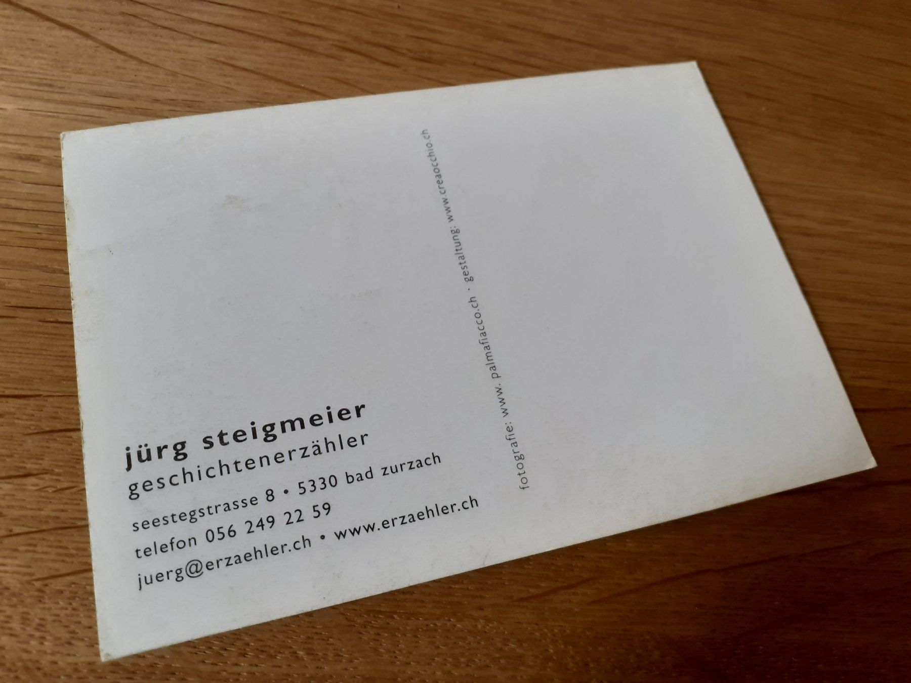 Cartoline postali: JUERG STEIGMEIER - GESCHICHTEN ERZAEHLER – Usato da Winterthur venduto da Ornyx7 1