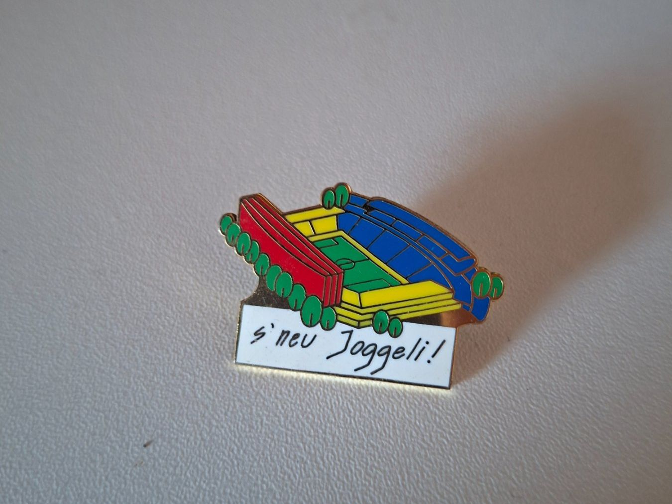 Placchette & Badge: Pin Fussballstadion Joggeli – Usato da Erlinsbach venduto da pfunky
