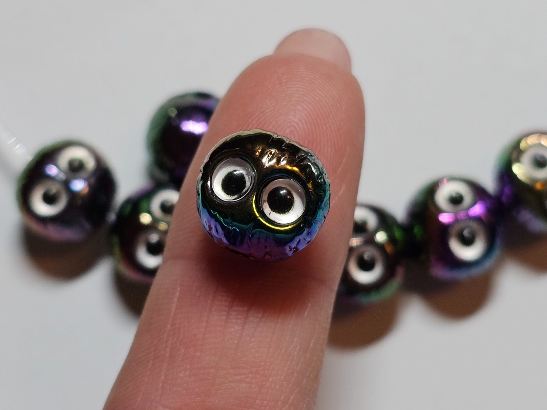 Perle (finte): Zwischen Elemente Eule Olive Kette Basteln Perlen lampwork – Nuovo (secondo la descrizione) da Riedt b. Erlen venduto da Gottestraene 7