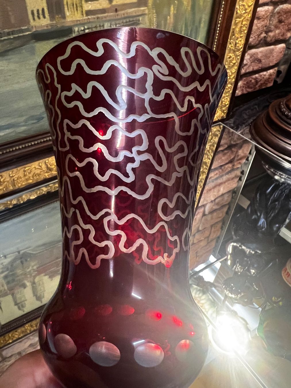 Vasi & Recipienti: Beautiful Bohemian Ruby Red Vase Aktion – Usato da Oberengstringen venduto da Cici7 2