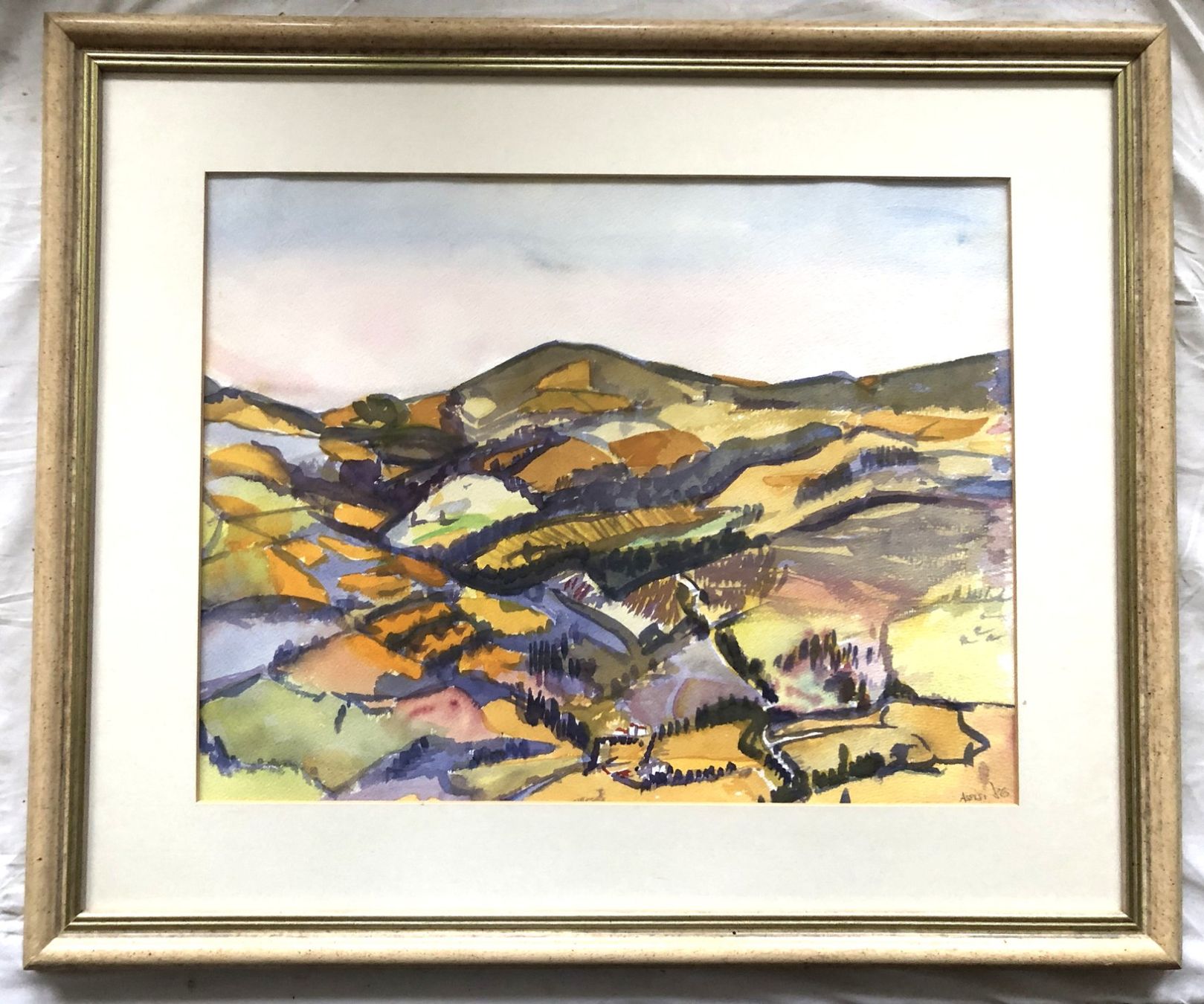 Dipinti: Gemälde - Aquarell - "Assisi" – Usato da Schaffhausen venduto da durruti