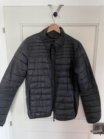 Doudoune noire homme mi-saison légère et confortable