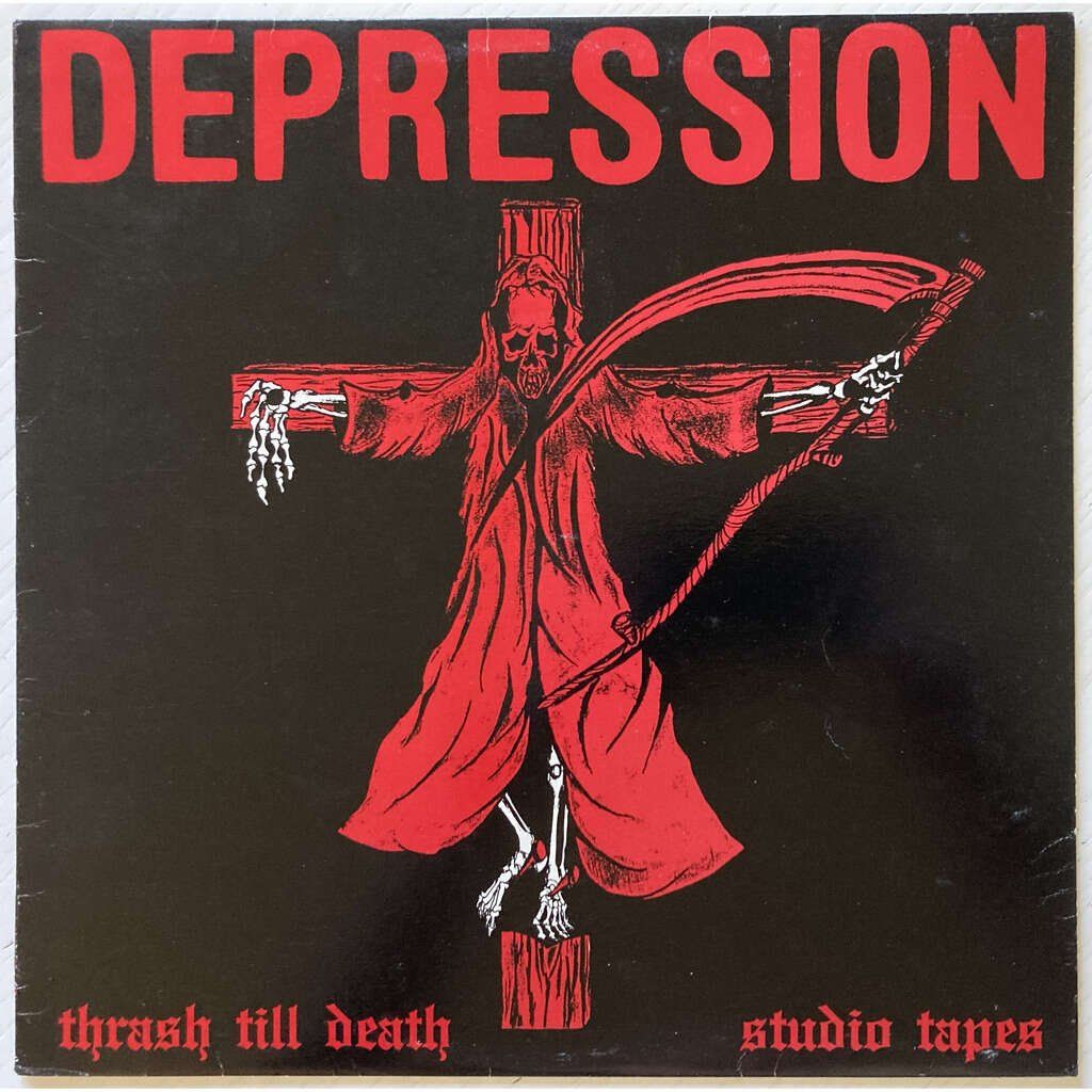 Vinyles: DEPRESSION - TRASH TILL DEATH - STUDIO TAPES – D'occasion à Bottens par hotter-than-hell