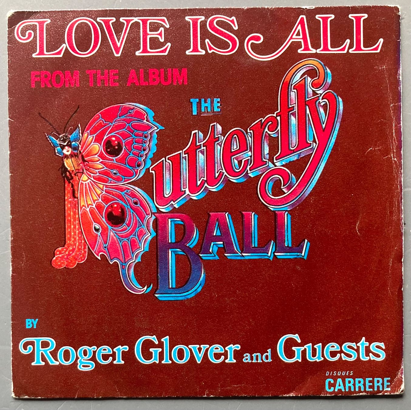 Vinyles: ROGER GLOVER AND GUESTS - LOVE IS ALL – D'occasion à Poliez-Pittet par Newtown-Records