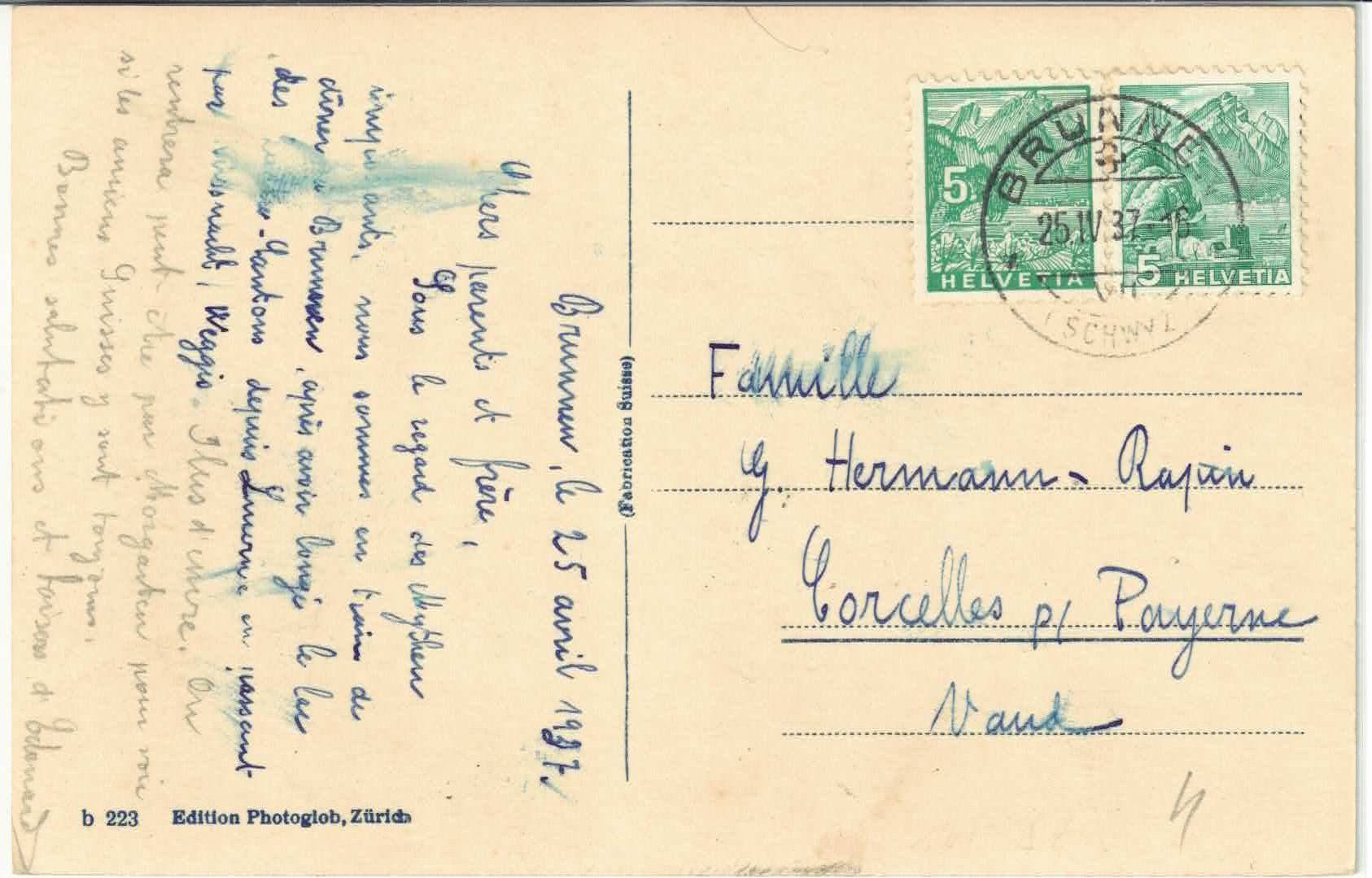 Cartoline postali: Brunnen mit Urirotstock – Usato da Ettingen venduto da Kartenplanet 1