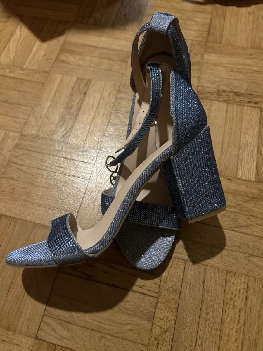 Scarpe da donna: blaue Glitzer Sandale – Nuovo (secondo la descrizione) da Zürich venduto da alv_pqz2 1