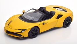Ferrari SF90 Spider seit 2021 gelb met.     1:18 von Bburago