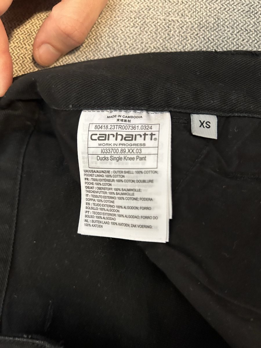 Pantaloni: Pantaloni Carhartt ducks single knee pant – Usato da Biasca venduto da Tomathiss 4