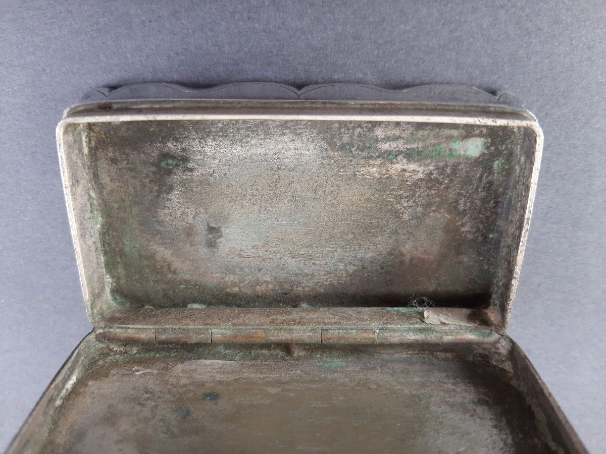 Tabak: Döschen, Metall, "Schnupftabakdose", mit Monogramm, antik – Gebraucht aus Oberengstringen von fru_9b92 6