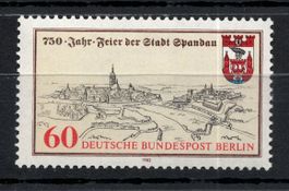 Briefmarken Berlin  750 Jahre Stadt Spandau **