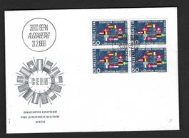 CH FDC Viererblock