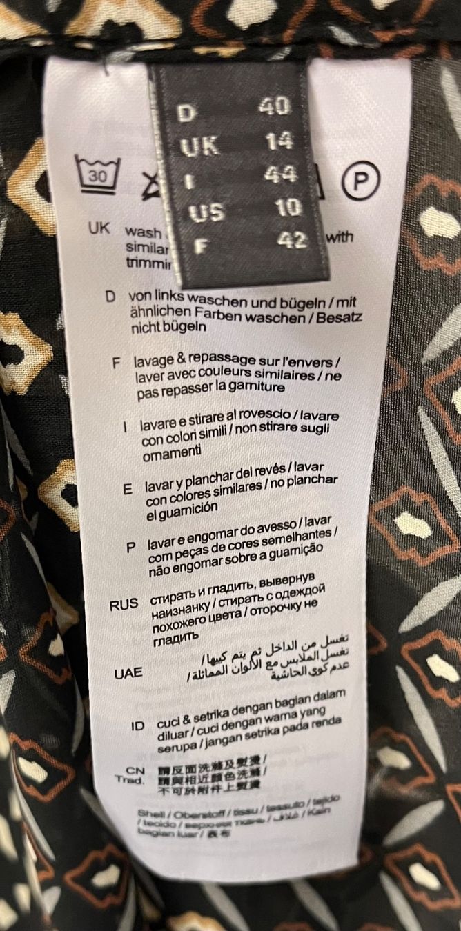 Esprit Camicette: Esprit Bluse, Grösse 40, gemustert – Nuovo (secondo la descrizione) da Altdorf UR venduto da Mini037 4