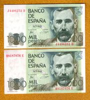 Spain noten 2 stück nice grading
