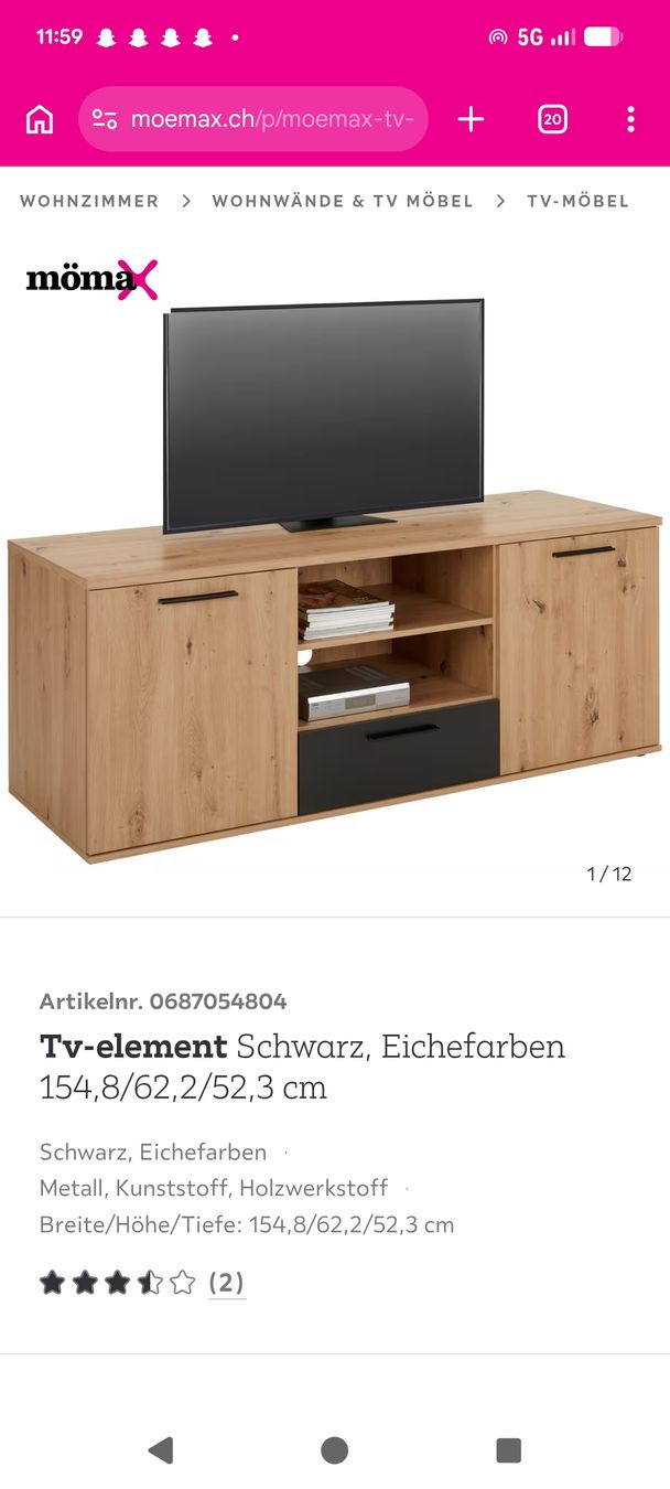 Mömax Mobili TV: Tv-Möbel – Nuovo e nell'imballaggio originale da Unteriberg venduto da aqu_7gjh