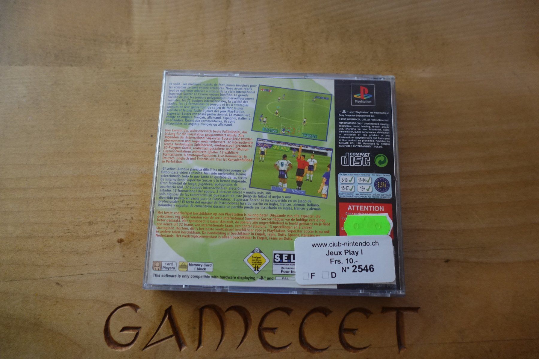 Sony Giochi: International Superstar Soccer Pro – Usato da Steinach venduto da Gamecet 3