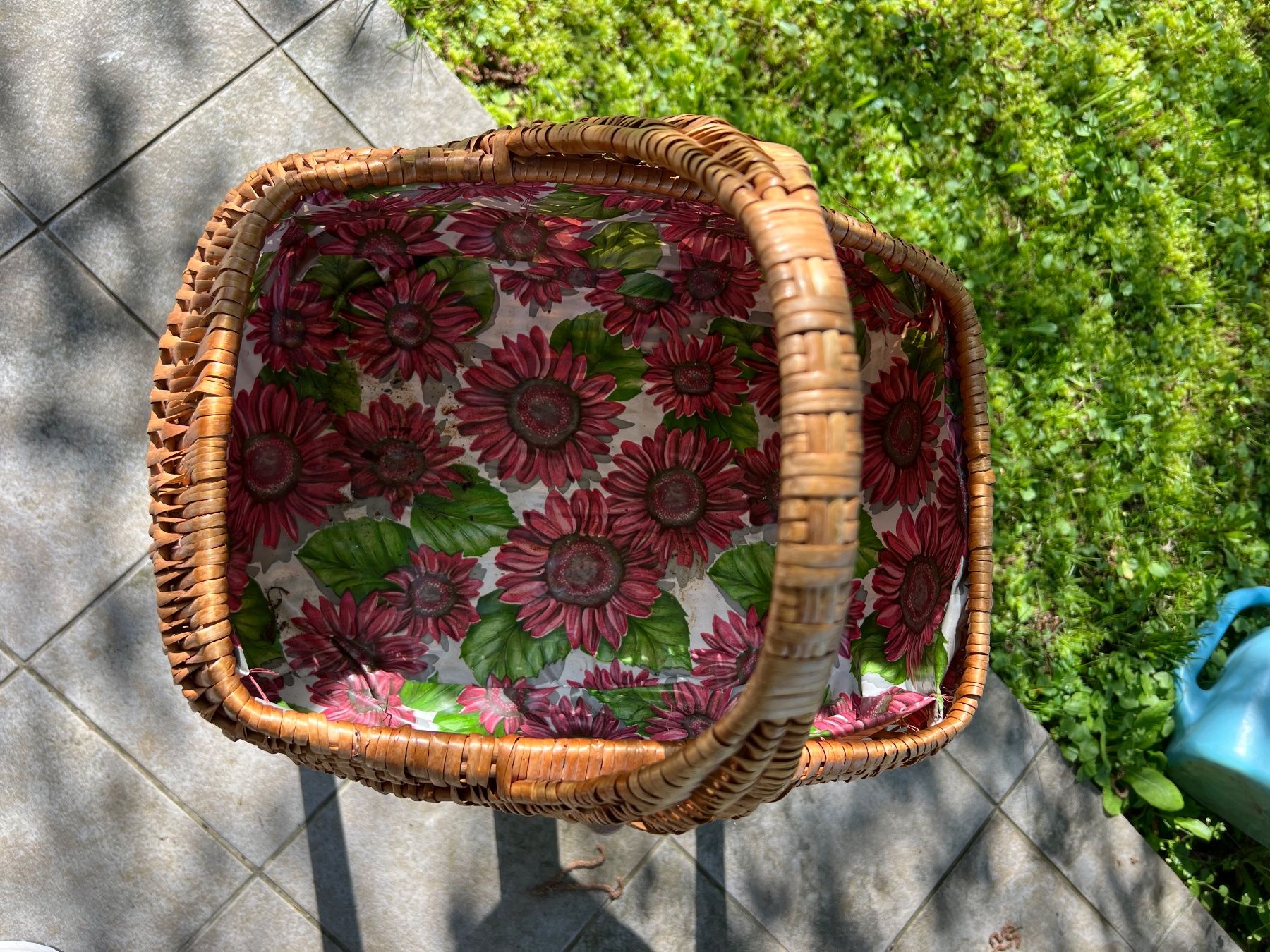 Altro per la casa: Einkaufskorb mit Blumenmuster – Usato da Uster venduto da mos_8klm 1