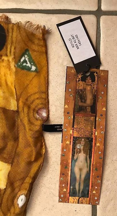 Foulard & Sciarpe: Damenschal - Foulard Vestilarte Gustav Klimt 145 cm x 145 cm – Usato da Günsberg venduto da Peso1 1