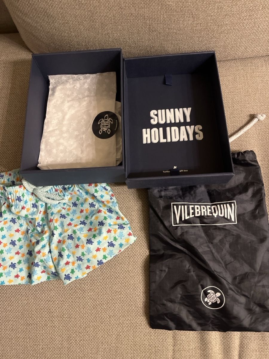 Vilebrequin Pantaloni: Vilebrequin Badeshose 12 Monate / Kinder – Nuovo e nell'imballaggio originale da Zug venduto da hei_p7yk