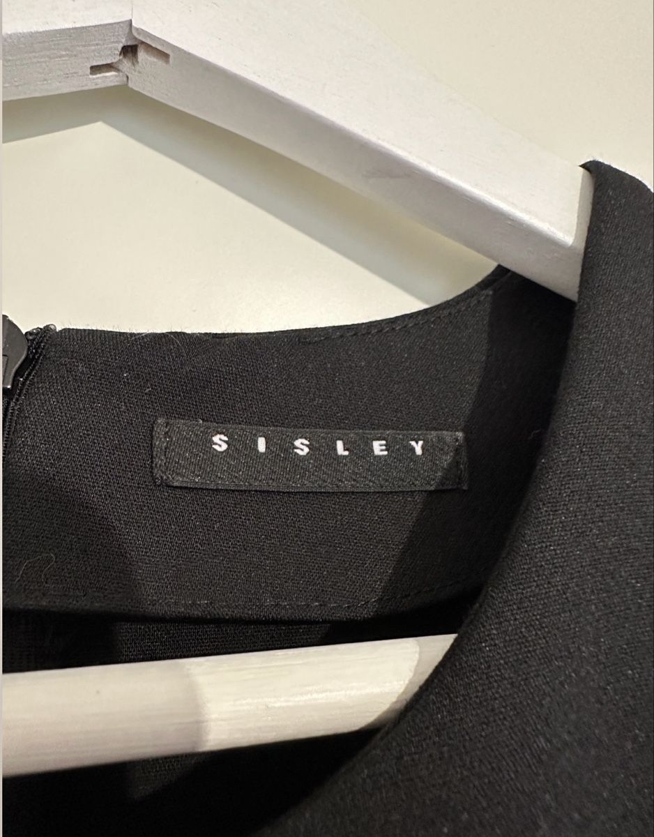 Sisley Chemisiers: Sisley Blouse Black Size M flared sleeves new – Neuf (Voir description) à Luins par vvs_7kqr 3