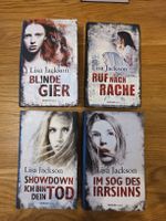4 Lisa Jackson Bücher Blinde Gier Ruf nach Rache Set