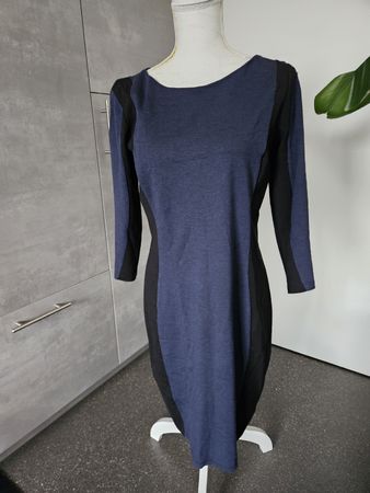 H&M Kleid blau schwarz Grösse L
