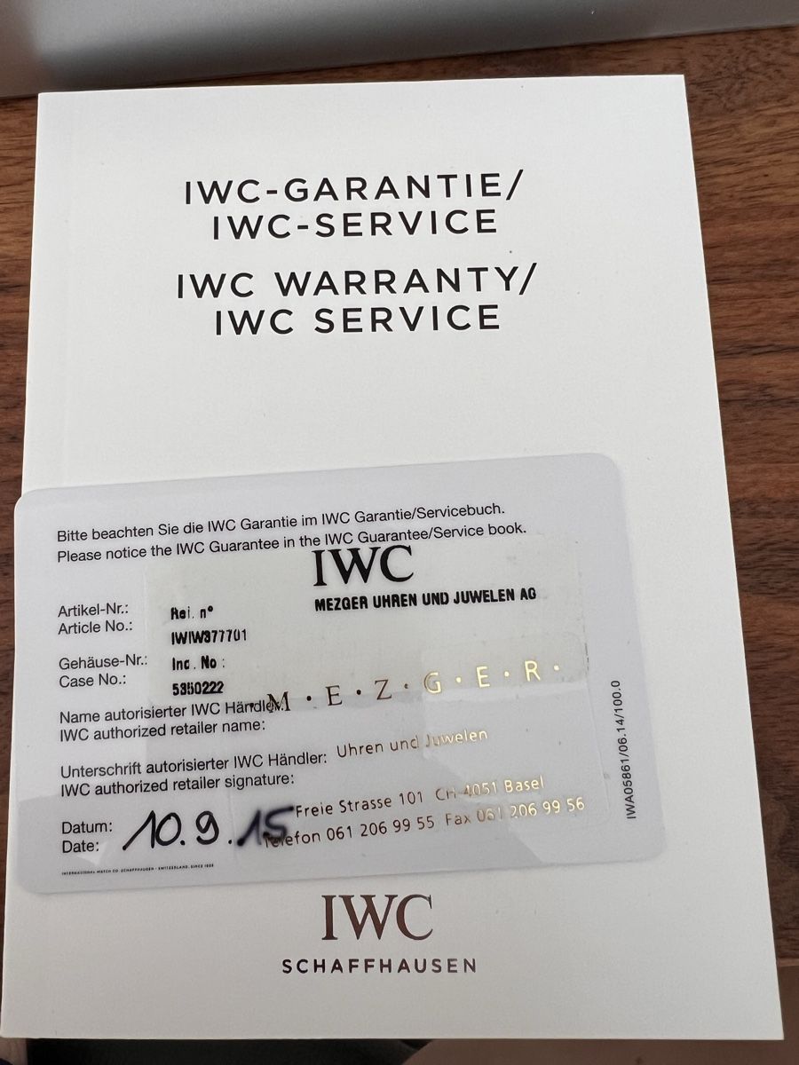 IWC Orologi: IWC Fliegeruhr Chronograph Ref. IW377701 – Usato da Muttenz venduto da nava_severin1981 1