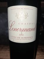 Château Lenormand Côtes de Bordeaux 2012