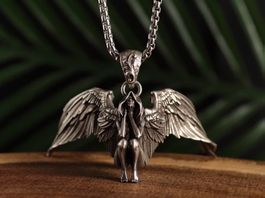 Amulett/ Anhänger Engel/Schutzengel ( mit Halskette)