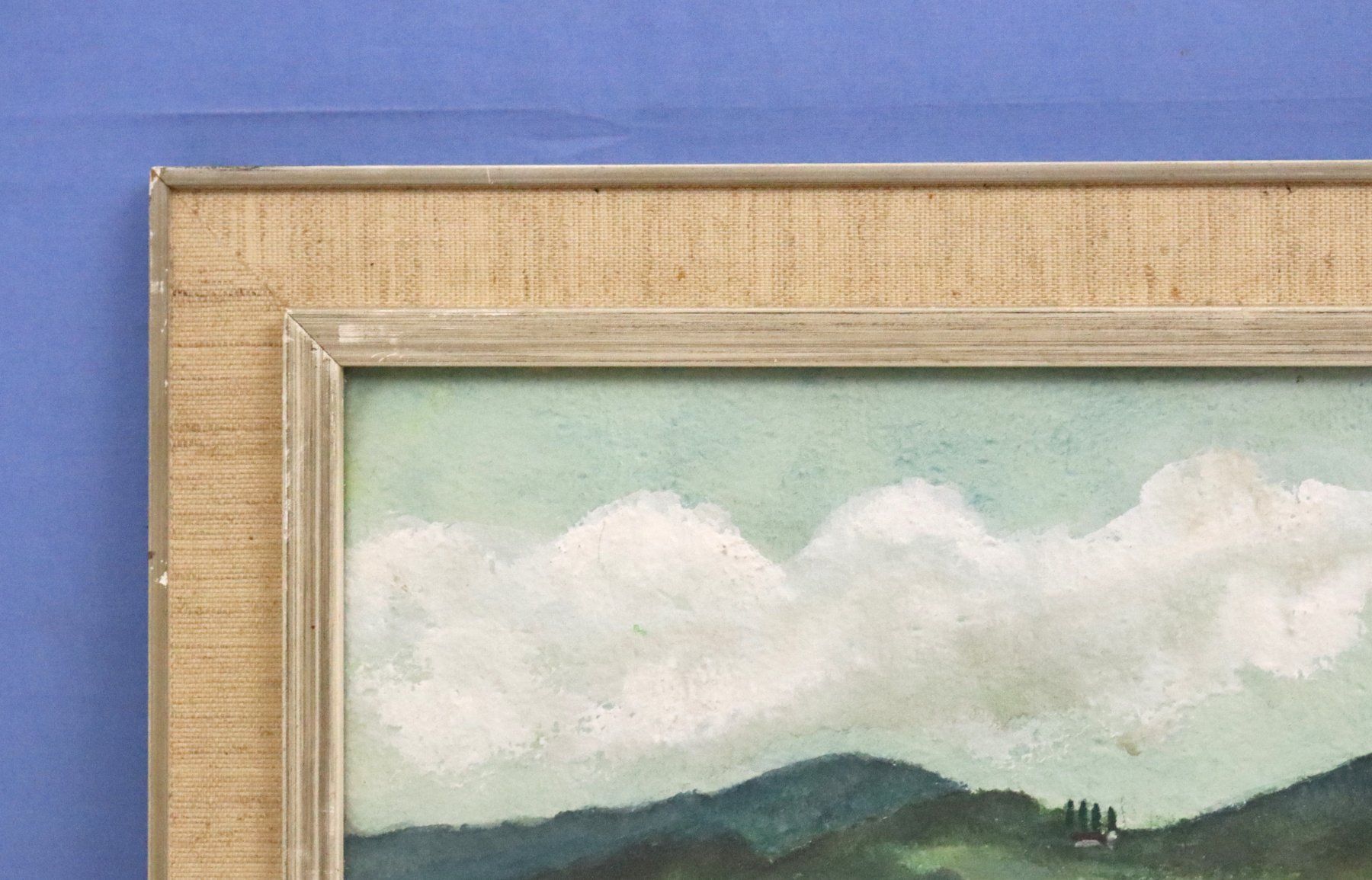 Dipinti: Monogramm MW, Mischtechnik, See-und Gebirgslandschaft 1956 – Usato da Zug venduto da Kunst-Fundgrube 7