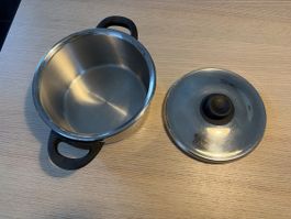 Fissler Kochtopf Edelstahl mit Deckel