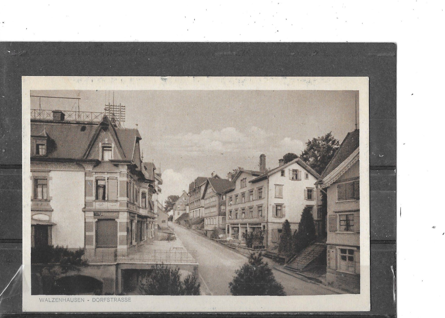 Cartoline postali: AR Walzenhausen 1920 Dorfstrasse – Usato da Schocherswil venduto da Wilare