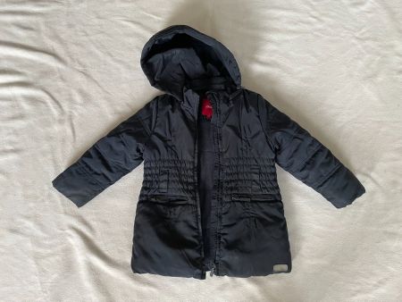 Veste d'hiver / doudoune capuche bleu marin s.Oliver 98 cm