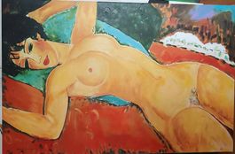 Roter Akt  handgemalte Kopie nach Amedeo Modigliani
