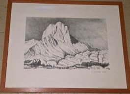 Bleistiftzeichnung von Eduard Imhof