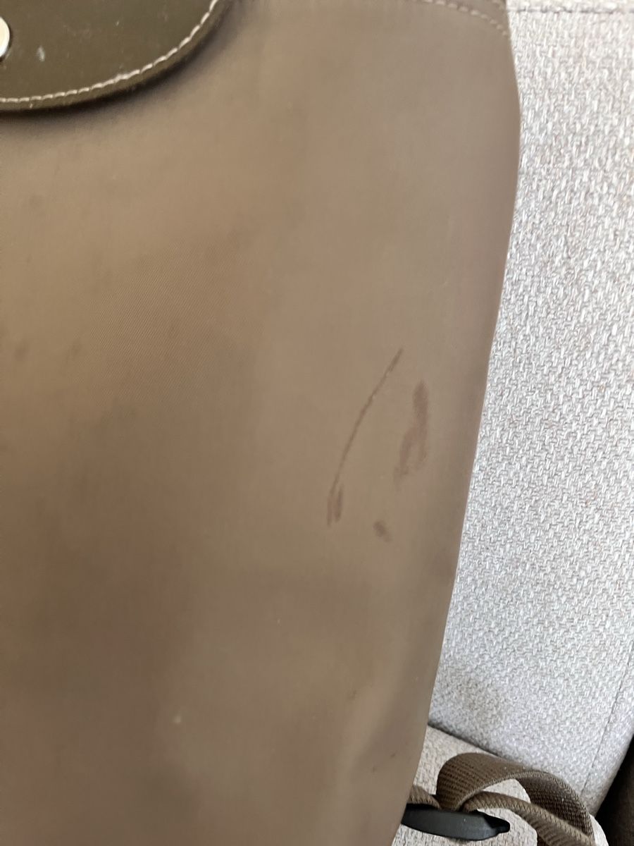 Longchamp Zaini: Longchamp backpack brown patent leather nylon used – Usato da Lausanne venduto da Danash 1