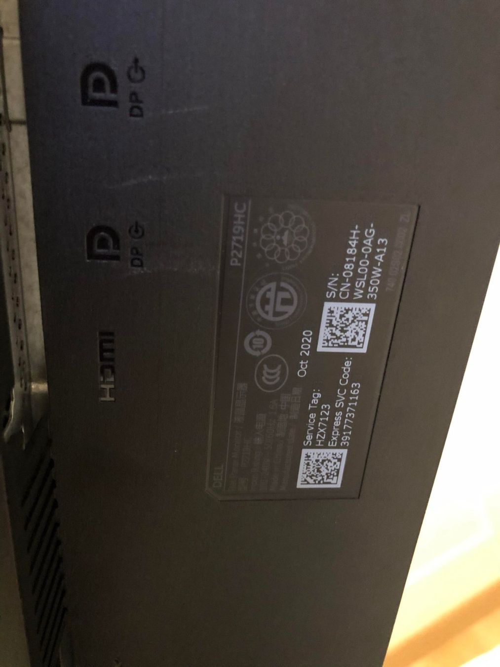 Dell Monitor: Dell P2719HC  27" Monitor – Usato da St. Margarethen TG venduto da Mac-PC 4