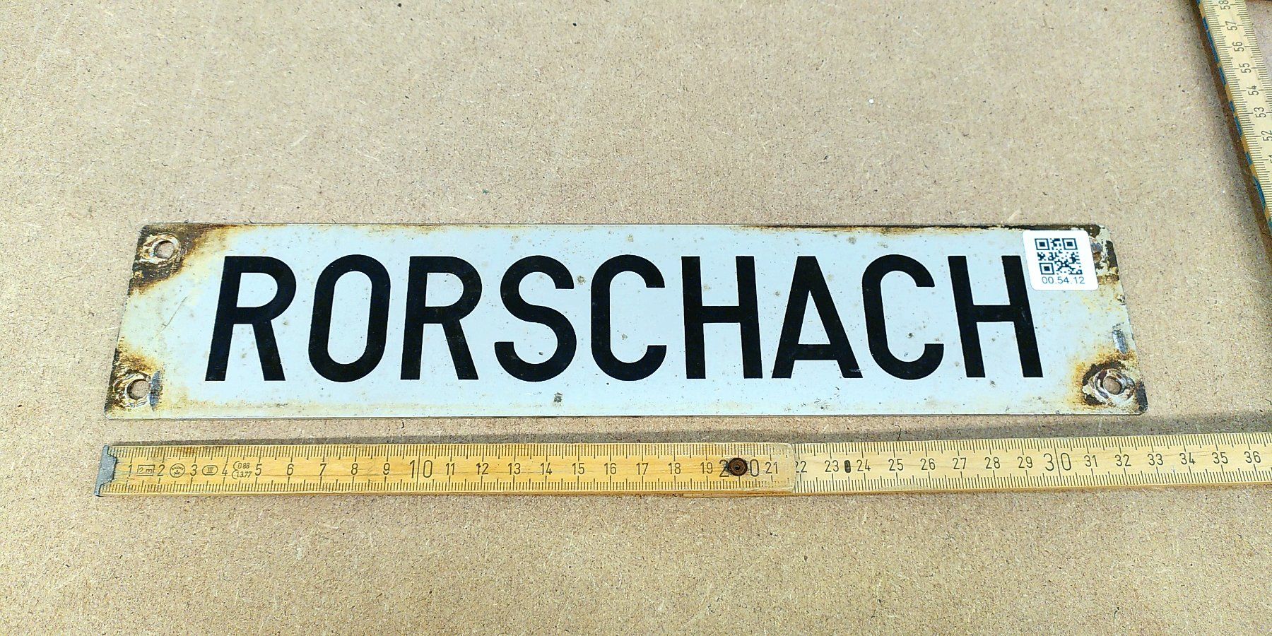 SBB/CFF/FFS Schilder: Depotschild SBB "Rorschach" – Gebraucht aus Büsserach von ModellbahnDepot 2