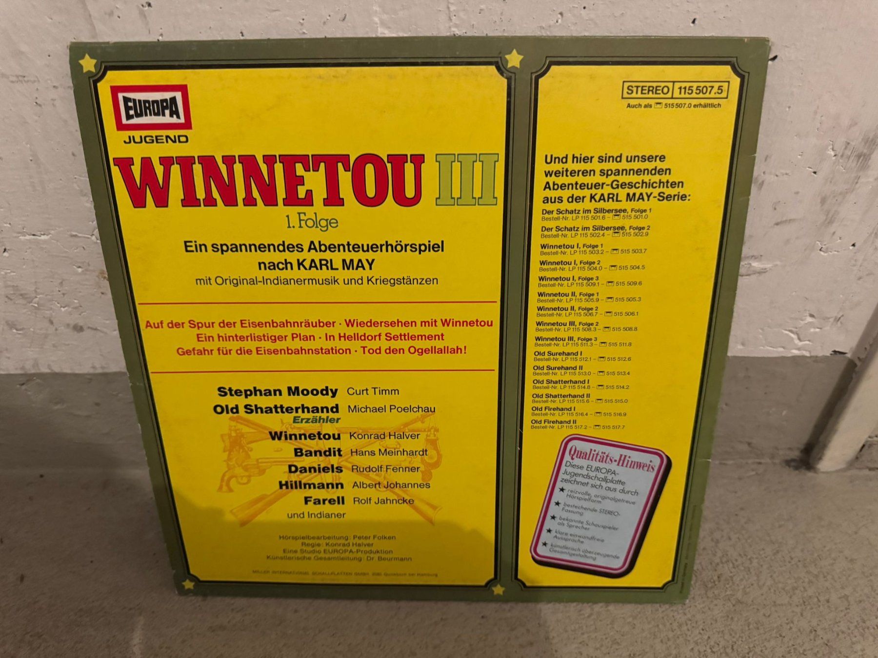 Dischi in vinile: Langspielplatten Vynil Winnetou – Usato da Dietikon venduto da tupf72 1