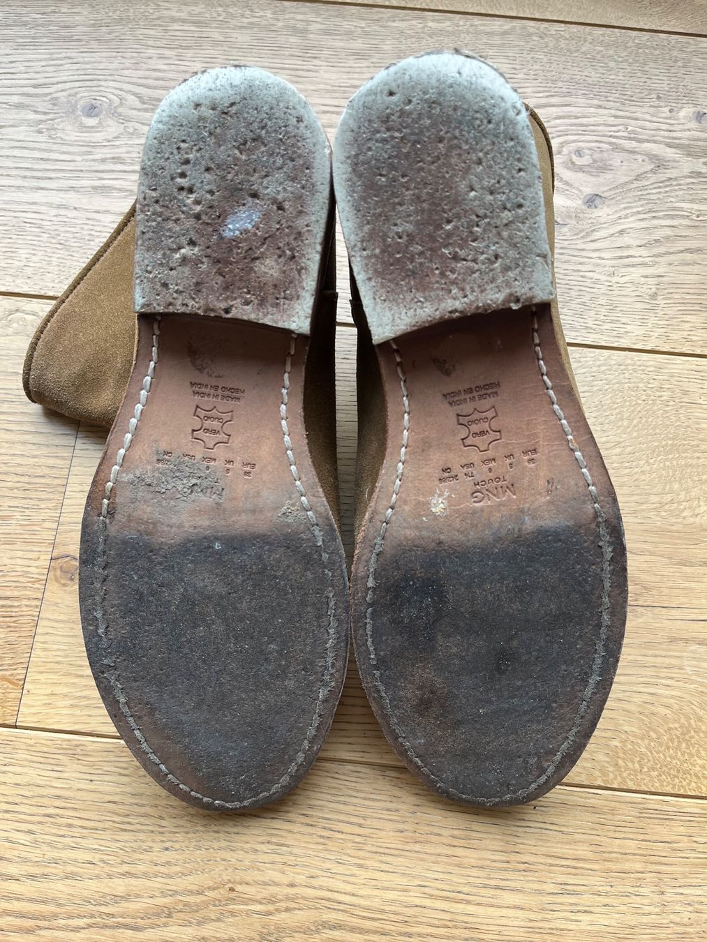 Mango Scarpe da donna: Wildleder Stiefeletten mit verstecktem Absatz – Usato da Zürich venduto da Olivia13 3