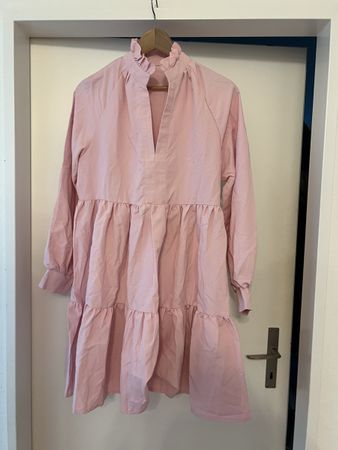 ROSA SOMMERKLEID ROSA ROMANTIC LOOK NEU GR S