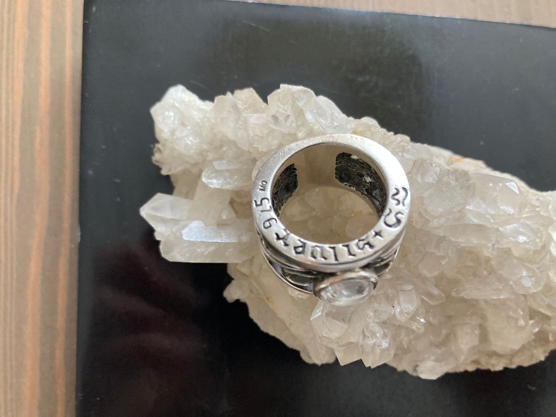 Ringe: Massiver Silberring mit Mondstein Grösse 58 – Gebraucht aus Lindau von Caemi77 2