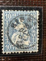 Sitzende Helvetia Nr.31 FingerhutVollstempel Sissach (5670)