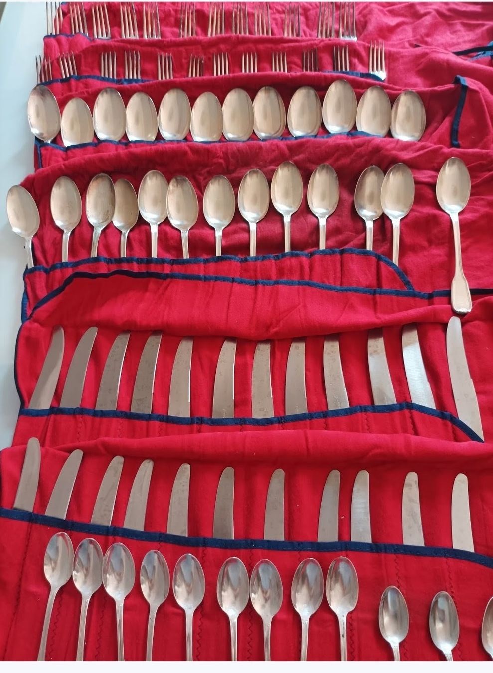 Set di posate: set posate da 12  placcato argento 800 – Usato da Vairano venduto da mir_rtt2