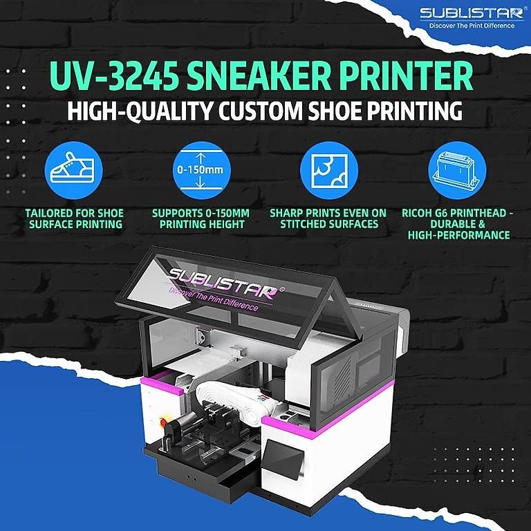 Stampanti: Sublistar UV-Schuhdrucker Sneaker-Druckmaschine – Nuovo e nell'imballaggio originale da Malans GR venduto da BUYBEST-Schweiz